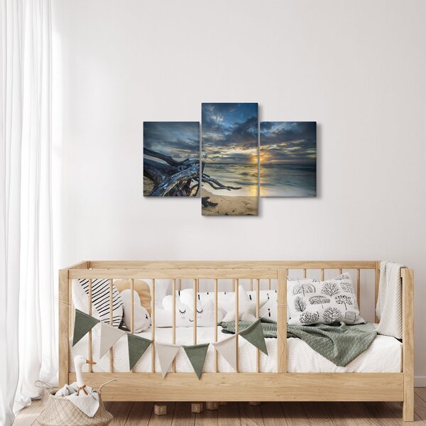 Slika mora sa zalaskom sunca (90x60 cm)