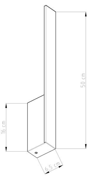 Zidna lampa LAHTI S Crna 3000K