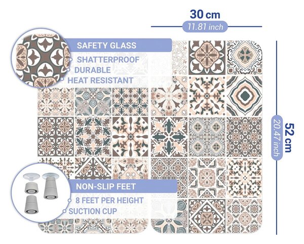 Stakleni poklopac za štednjak Wenko Universal Tile