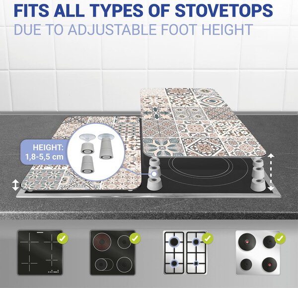 Stakleni poklopac za štednjak Wenko Universal Tile