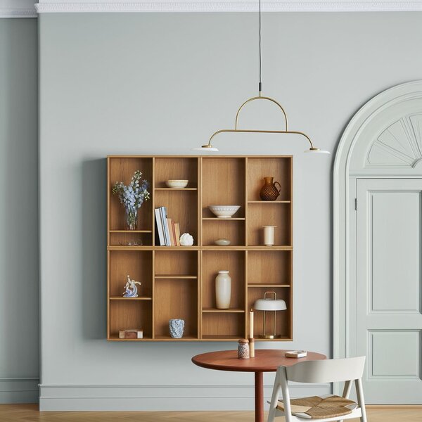 Viseća biblioteka u dekoru hrasta u prirodnoj boji 70x70 cm Mistral – Hammel Furniture