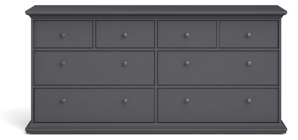 Siva niska komoda 183x87 cm Paris – Tvilum