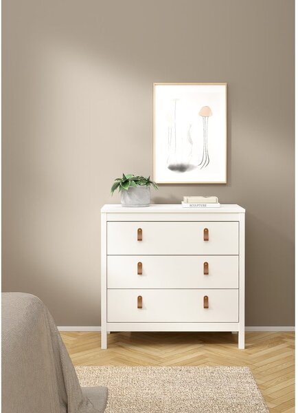 Bijela niska komoda 82x80 cm Madrid – Tvilum