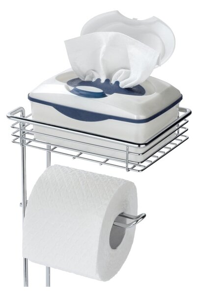 Držač za WC papir od kromiranog čelika u srebrnoj boji – Wenko