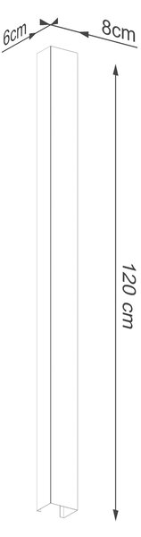 Zidna lampa FREYA 120 Crna