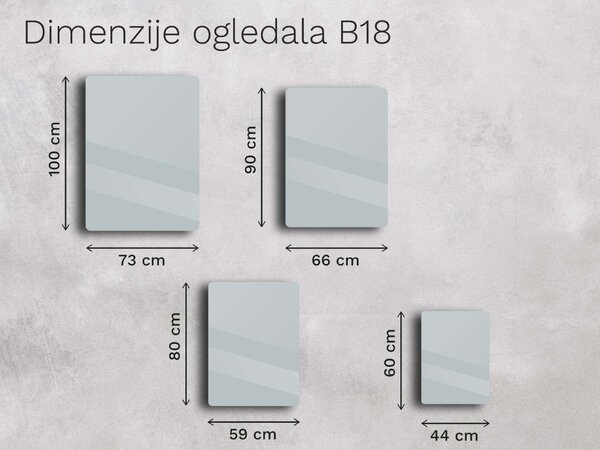 Ogledalo s okvirom B18