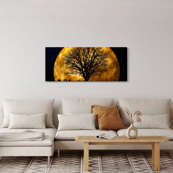 Slika mjeseca i silueta (120x50 cm)