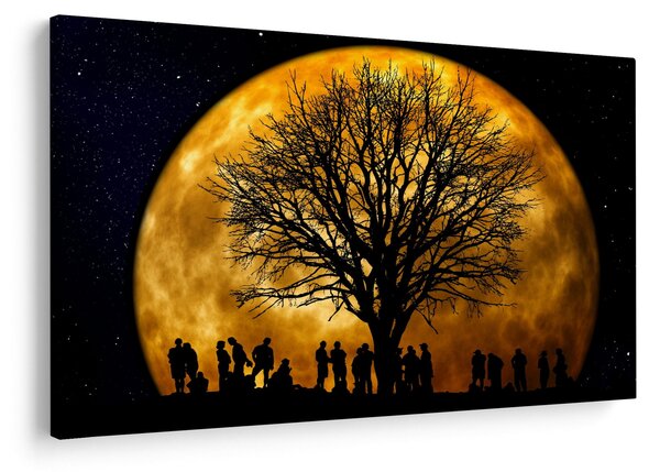 Slika mjeseca i silueta (90x60 cm)