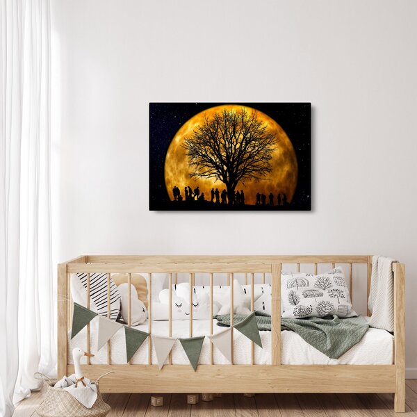 Slika mjeseca i silueta (90x60 cm)