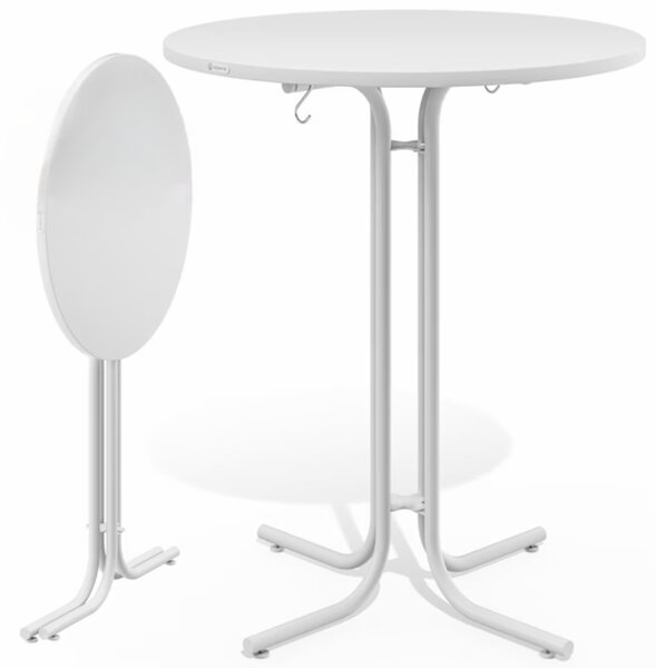 Sklopivi barski stol RAUL 110x80cm, bijeli Casaria