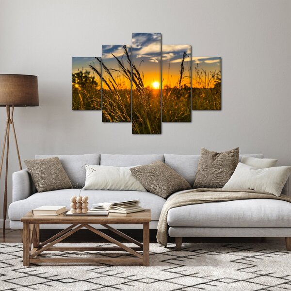 Slika polja pri zalasku sunca (150x105 cm)