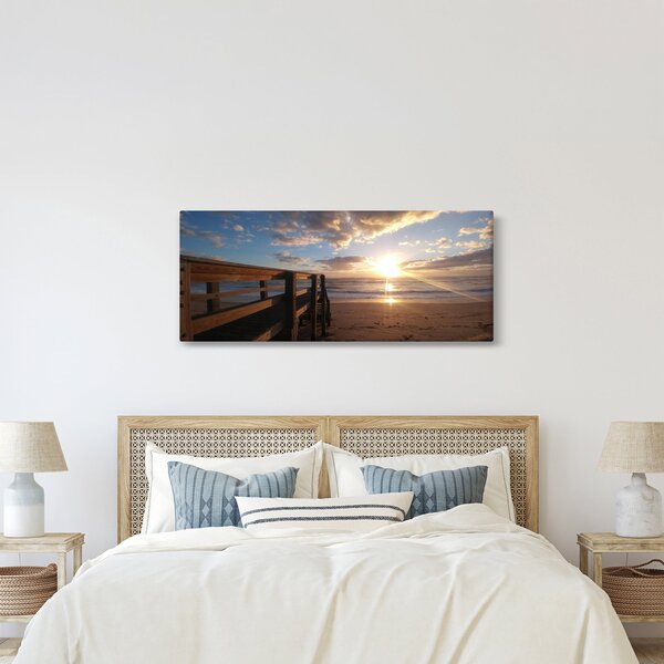 Slika mola, plaže i mora (120x50 cm)