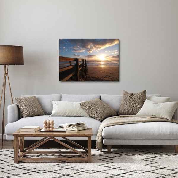 Slika mola, plaže i mora (70x50 cm)