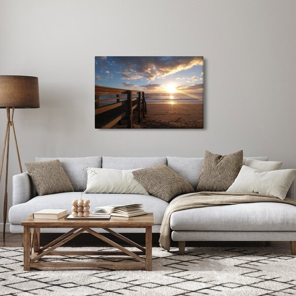 Slika mola, plaže i mora (90x60 cm)