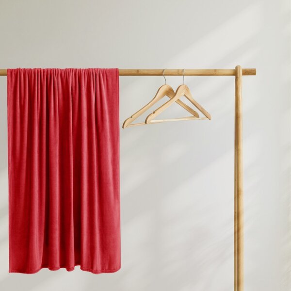 Crvena deka od mikrovlakana DecoKing Mic, 160 x 210 cm
