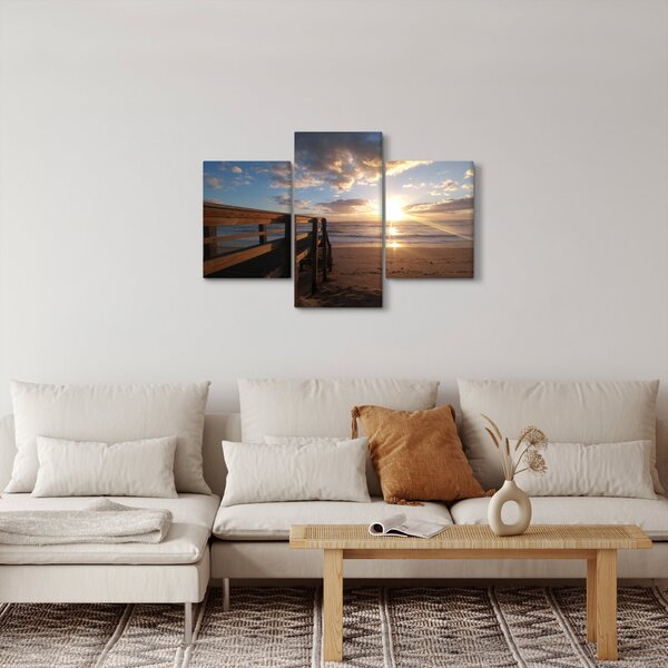 Slika mola, plaže i mora (90x60 cm)