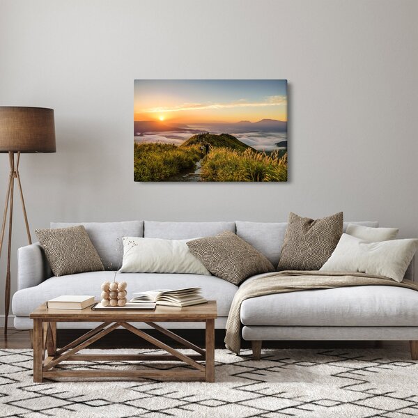 Slika planine pri zalasku sunca (90x60 cm)