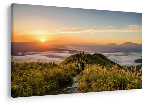 Slika planine pri zalasku sunca (90x60 cm)