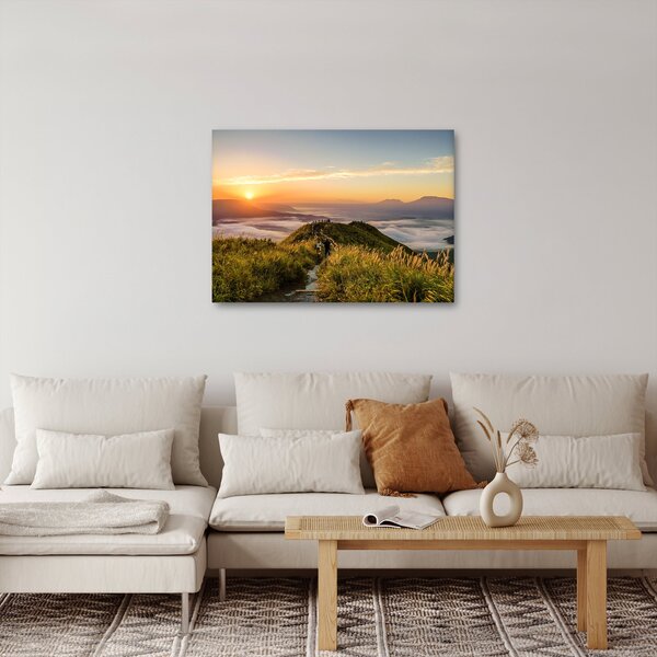 Slika planine pri zalasku sunca (70x50 cm)