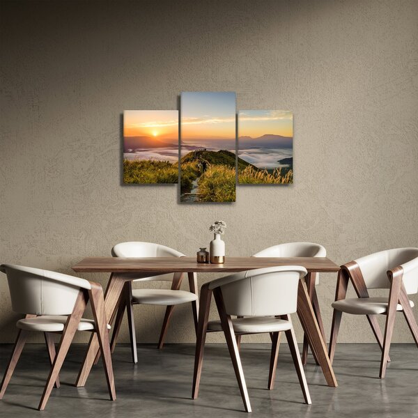 Slika planine pri zalasku sunca (90x60 cm)
