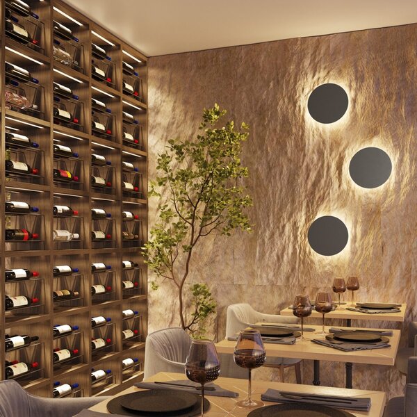 Zidna lampa BORGEN Crna LED 3000K
