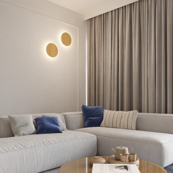 Zidna lampa BORGEN wood LED 3000K