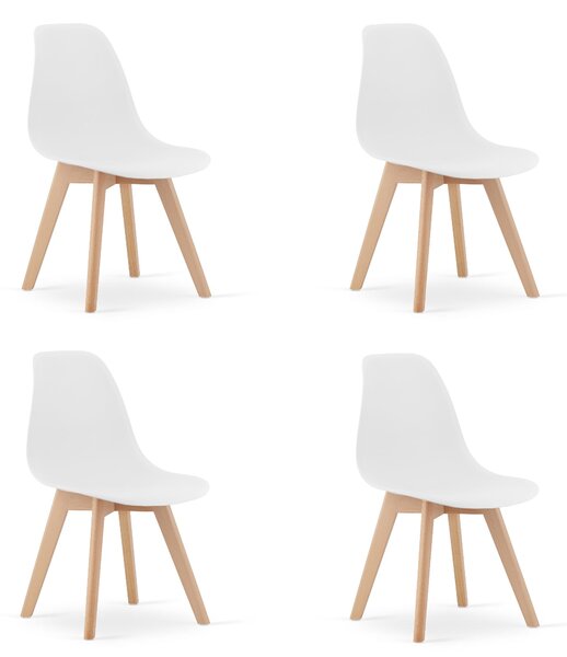 Set 4kom blagovaonskih stolica KITO bijelih
