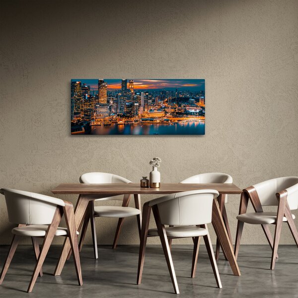 Slika noćnog grada (120x50 cm)
