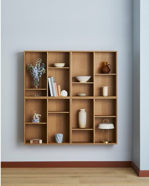 Viseća biblioteka u dekoru hrasta u prirodnoj boji 70x70 cm Mistral – Hammel Furniture