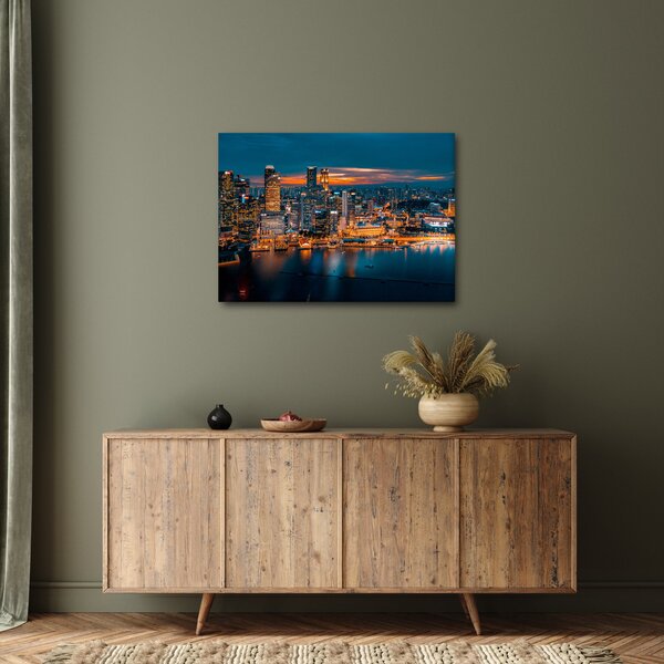 Slika noćnog grada (70x50 cm)