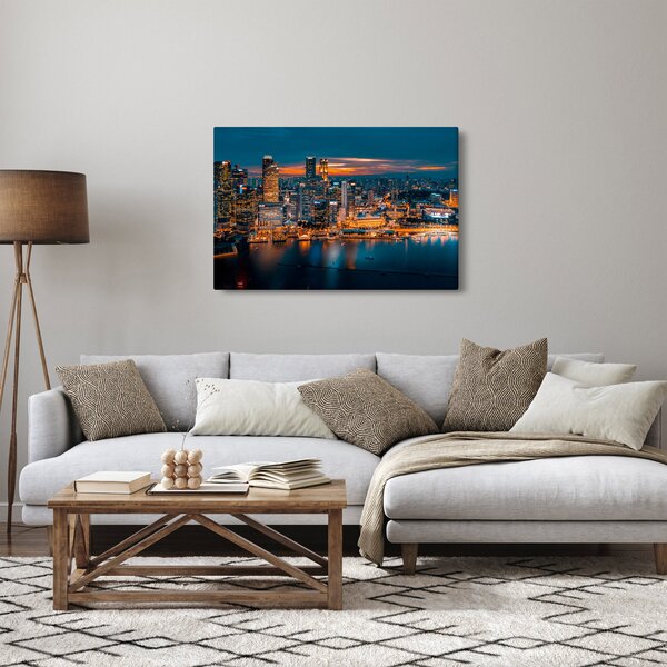 Slika noćnog grada (90x60 cm)