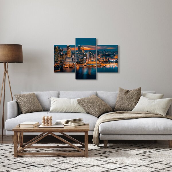 Slika noćnog grada (90x60 cm)
