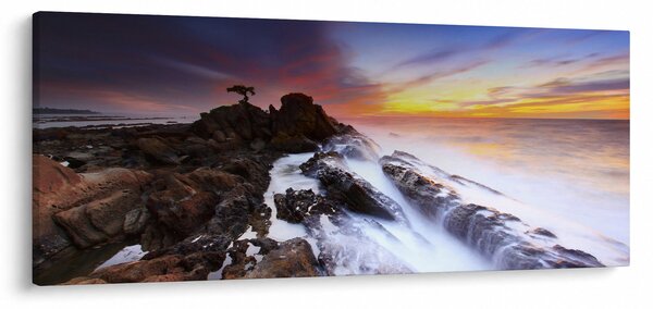 Slika planine u magli (120x50 cm)