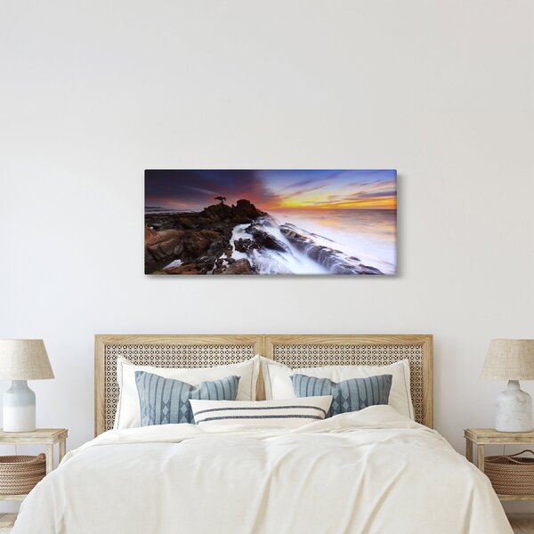 Slika planine u magli (120x50 cm)