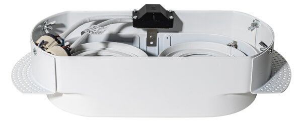 Set od 6 zaobljenih ugradbenih reflektora bijeli GU10 70 mm 2-svjetla - Hubs
