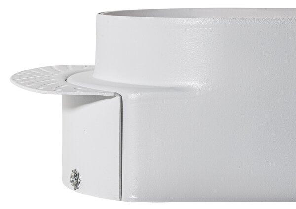 Set od 6 zaobljenih ugradbenih reflektora bijeli GU10 50mm 2-svjetla - Hubs