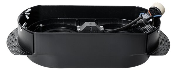 Set od 6 zaobljenih ugradbenih reflektora crni GU10 70 mm 2-svjetla - Hubs