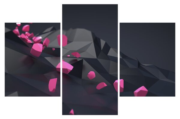 3D apstraktna slika (90x60 cm)