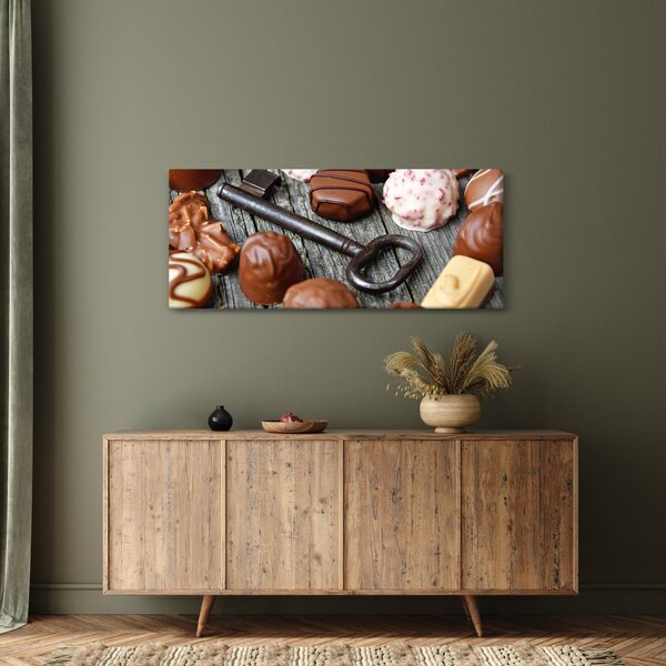 Slika čokolade i ključeva (120x50 cm)