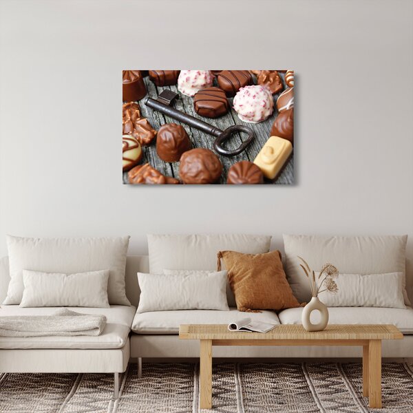 Slika čokolade i ključeva (90x60 cm)