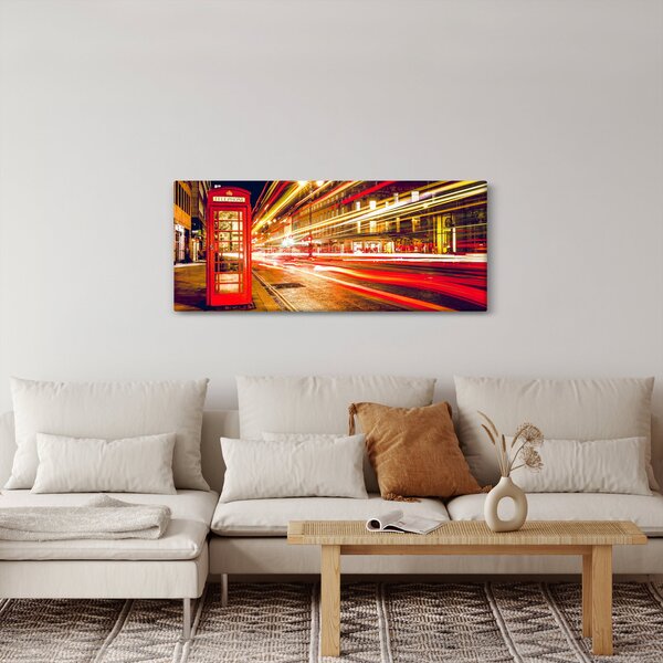 Slika crvene londonske telefonske govornice (120x50 cm)
