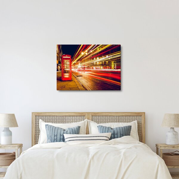 Slika crvene londonske telefonske govornice (70x50 cm)