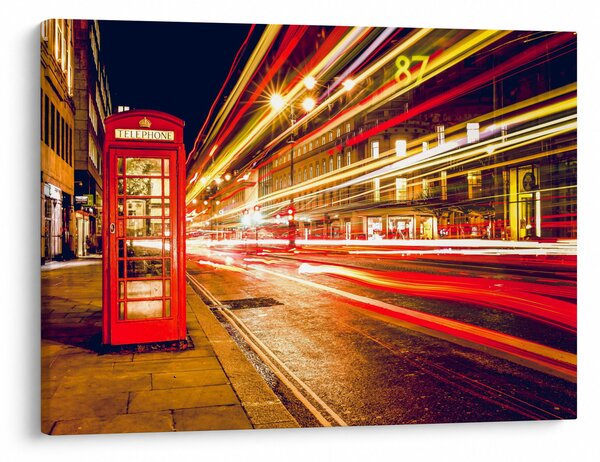 Slika crvene londonske telefonske govornice (70x50 cm)