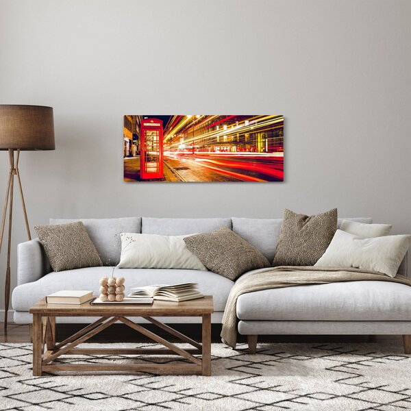 Slika crvene londonske telefonske govornice (120x50 cm)