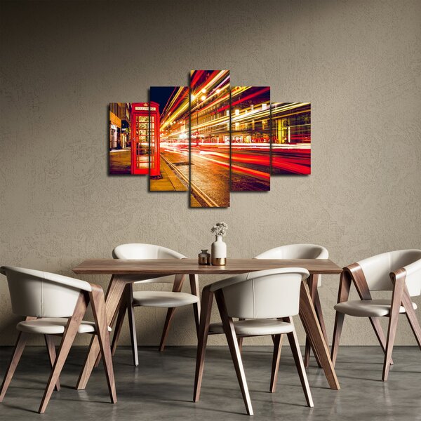 Slika crvene londonske telefonske govornice (150x105 cm)
