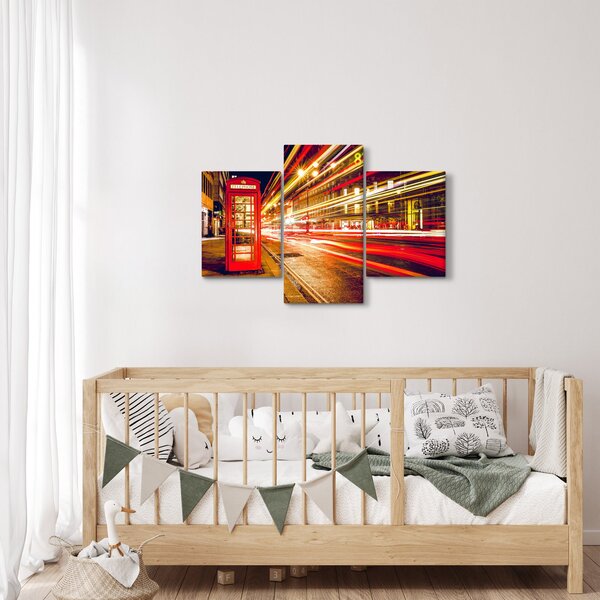 Slika crvene londonske telefonske govornice (90x60 cm)