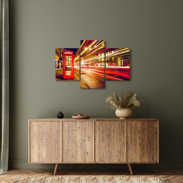 Slika crvene londonske telefonske govornice (90x60 cm)