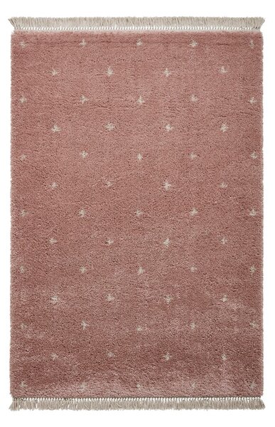 Ružičasti tepih Think Rugs Boho Dots, 160 x 220 cm