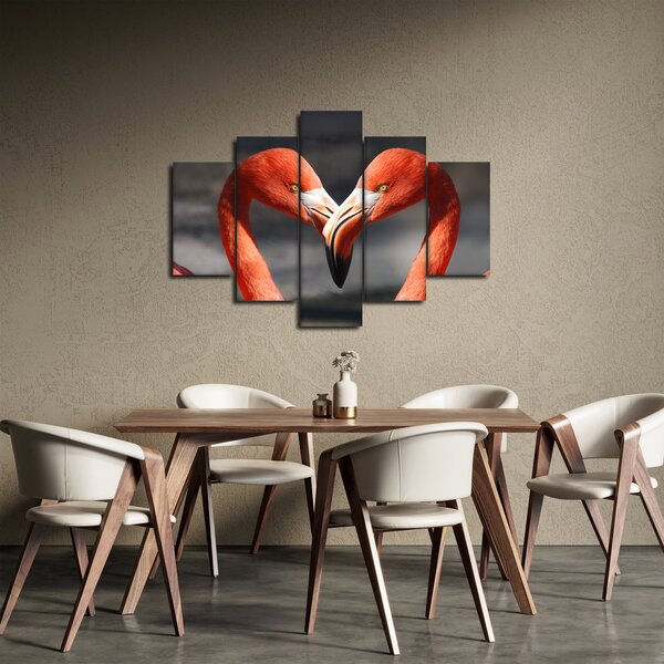 Slika dva zaljubljena flaminga (150x105 cm)