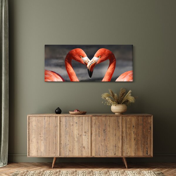Slika dva zaljubljena flaminga (120x50 cm)